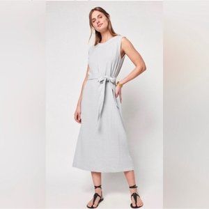 Faherty Dream Cotton Costa dress in grey